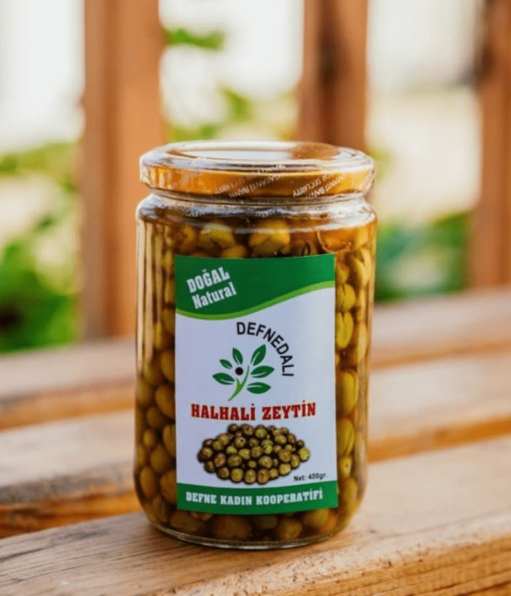 Halhali El Kırması Yeşil Zeytin 400 Gr