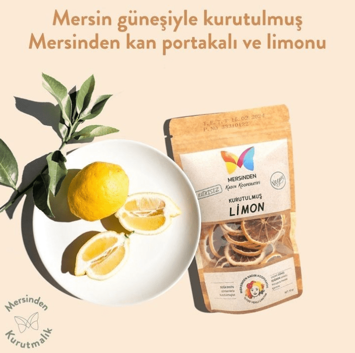 Katkısız Kurutulmuş Limon 50Gr