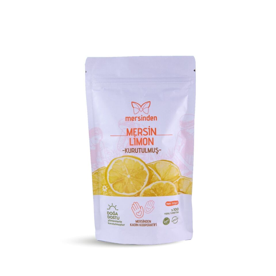 Katkısız Kurutulmuş Limon 50Gr