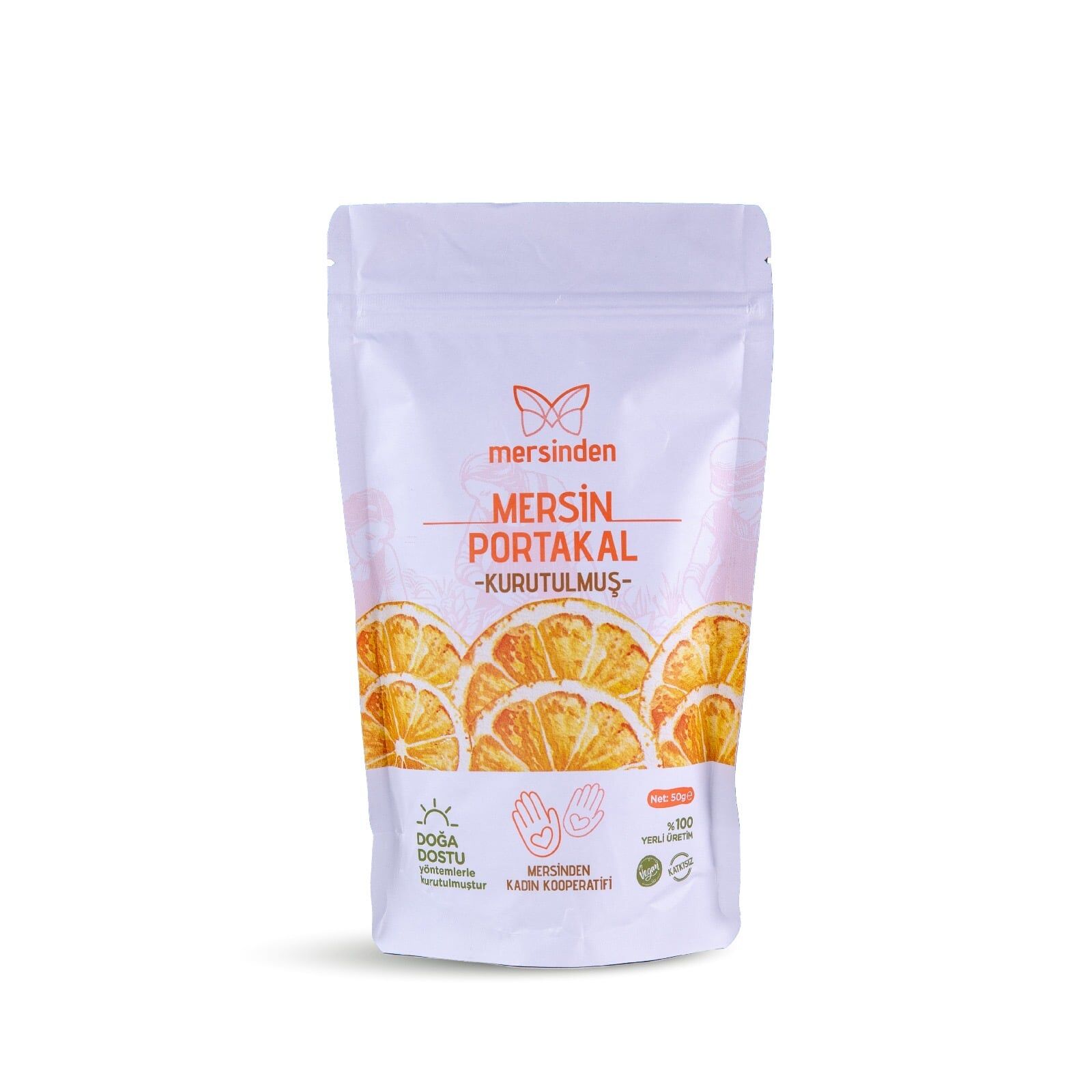 Katkısız Kurutulmuş Portakal 50Gr