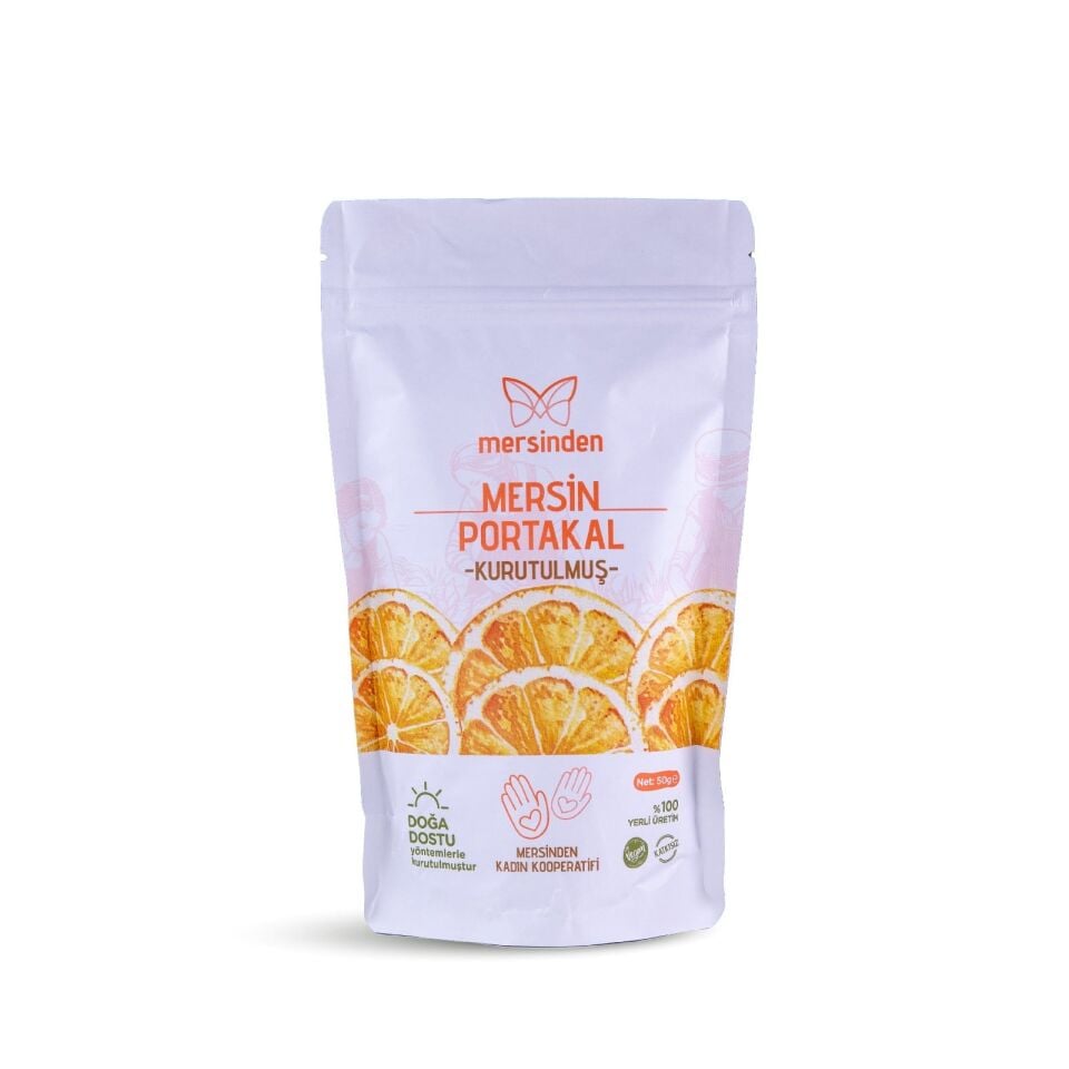 Katkısız Kurutulmuş Portakal 50 Gr