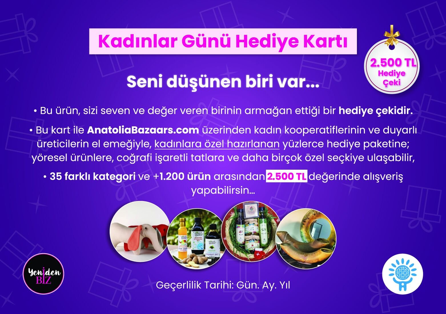 YenidenBiz'le Anneler Günü Hediye Çeki/Gift Cards