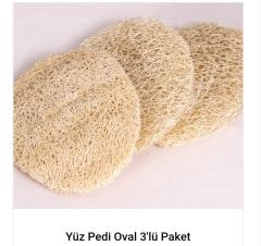 Doğal Yüz Banyo Lifi (Yetişkin/Oval Ped Desen)