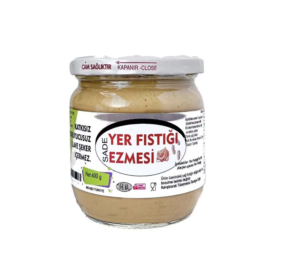 Osmaniye Sade Fıstık Ezmesi 400Gr