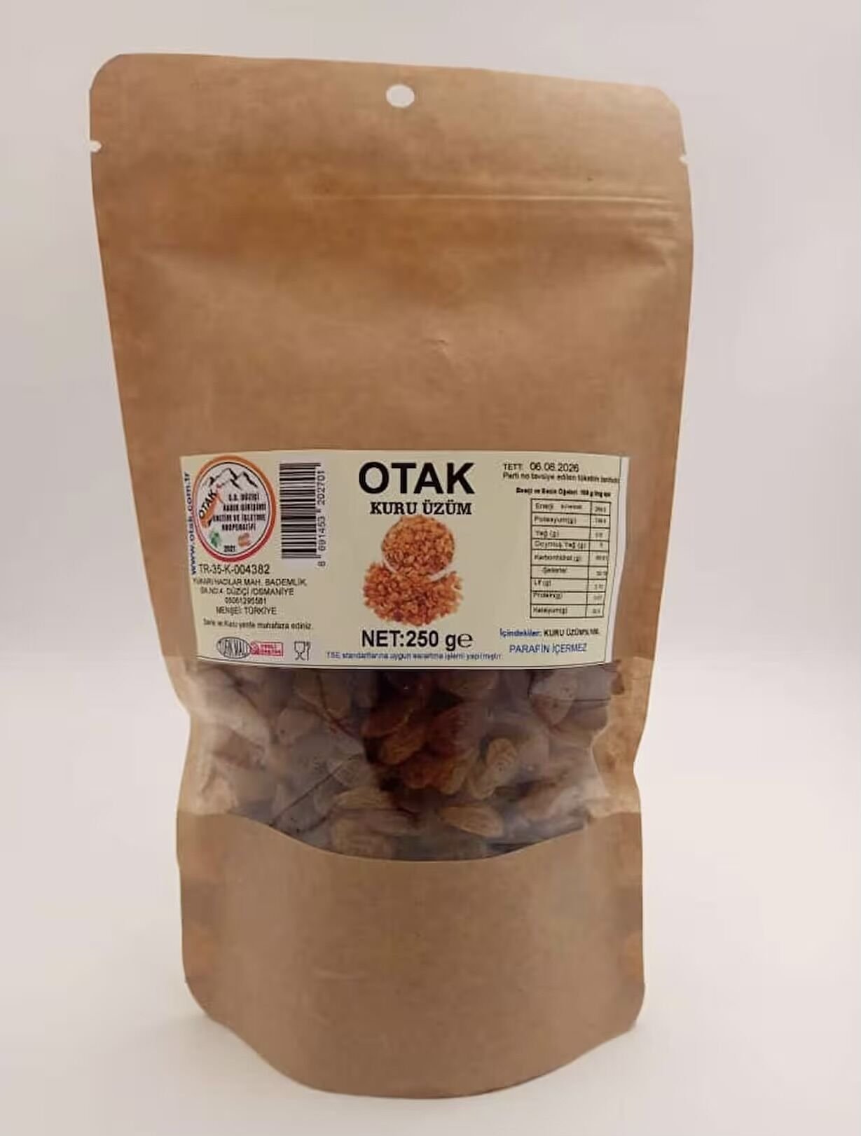 Kuru Üzüm (Sarı) 250Gr