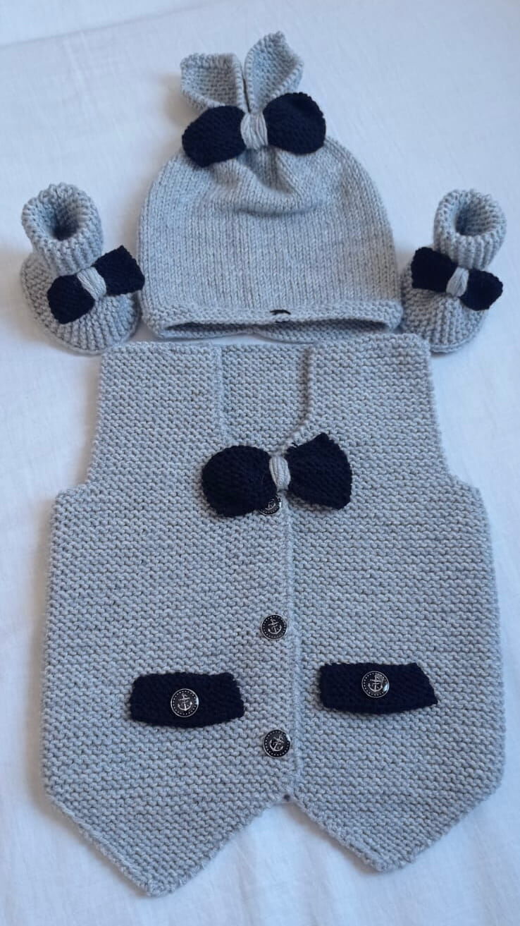 Örgü Bebek Takımı