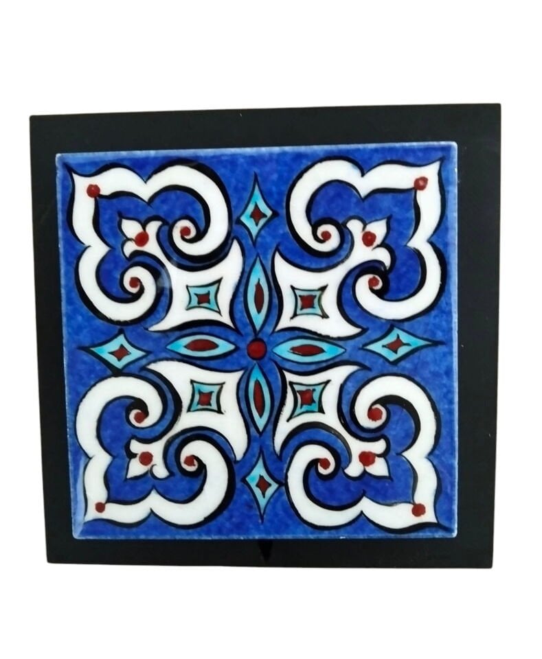 Çini Bardak Altı (Çerçeveli)