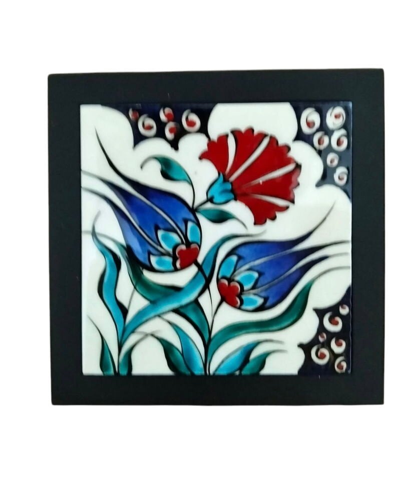 Çini Bardak Altı (Çerçeveli)