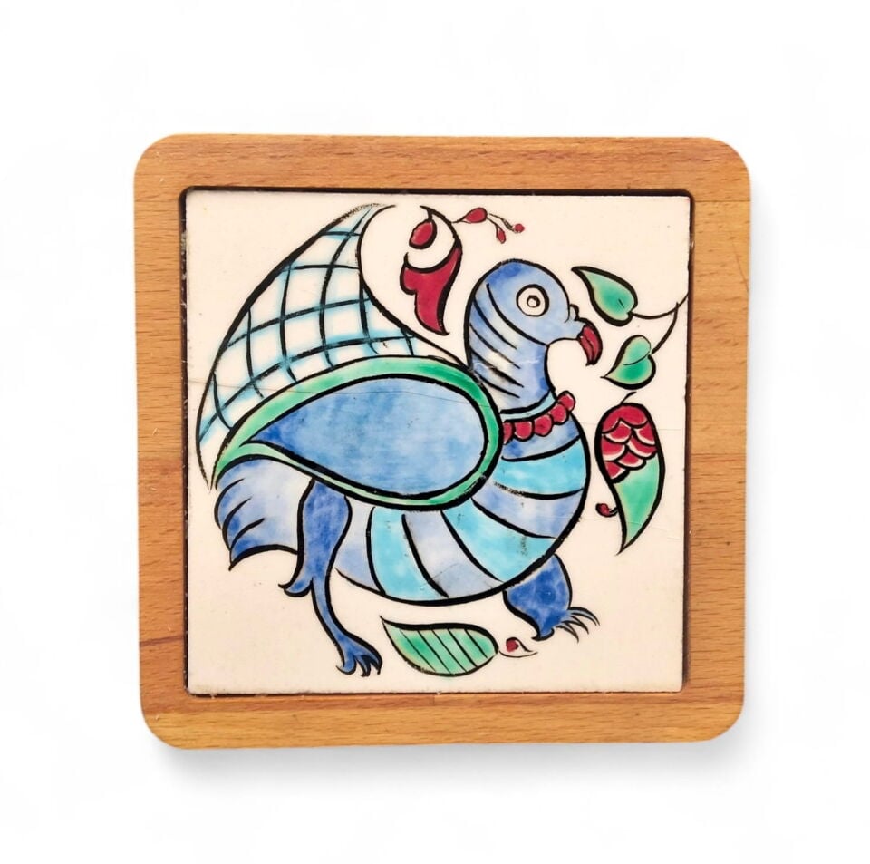 Ahşap Çini Bardak Altı