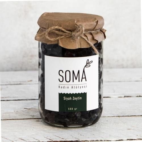 Siyah Zeytin Katkısız 500 Gr