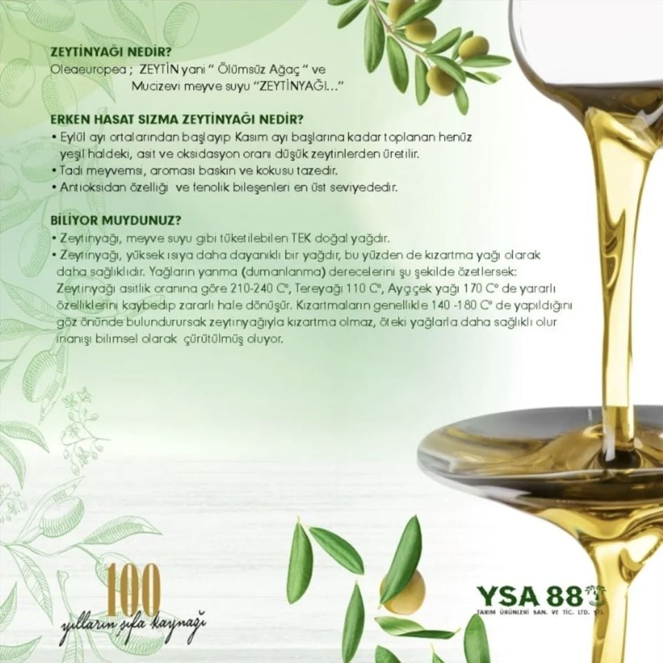 Glamor Zeytinyağı Teneke 5LT