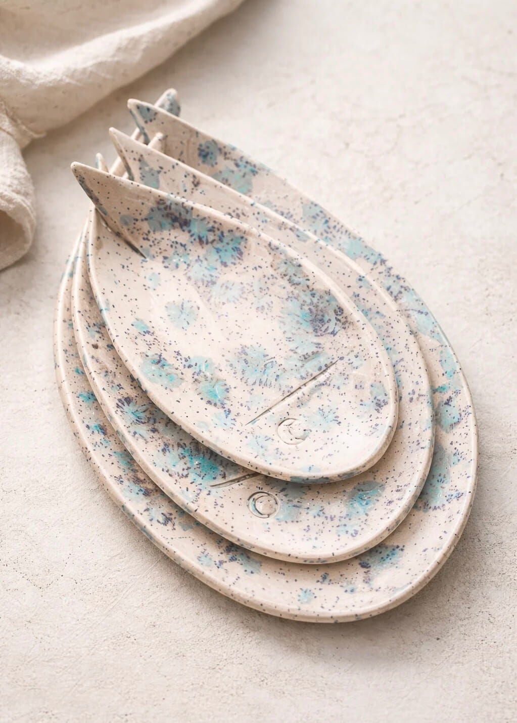 Oceans 3'lü Tabak Seti