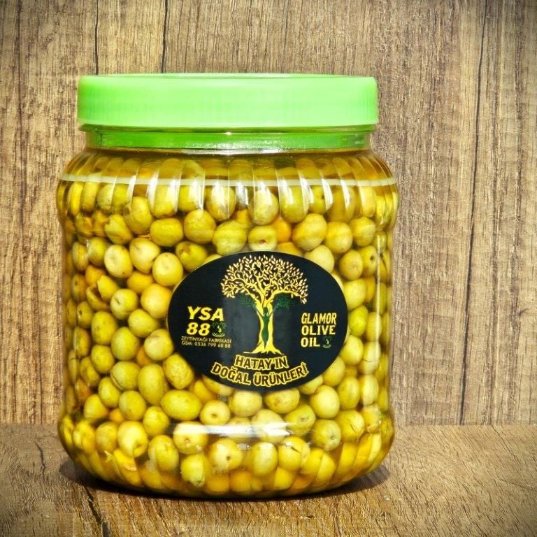 Halhali Kırma Yeşil Zeytin 1 Kg