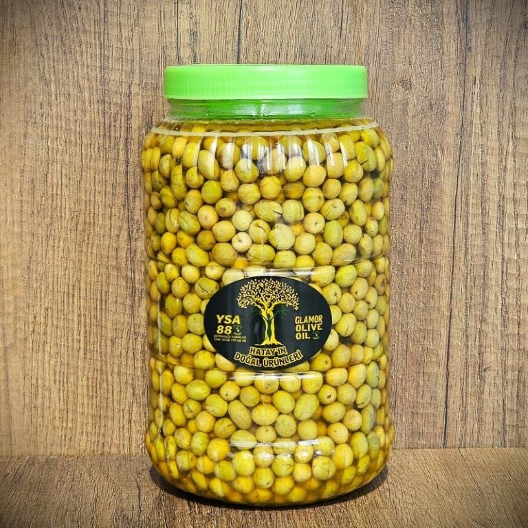 Halhali Kırma Yeşil Zeytin Net 3Kg