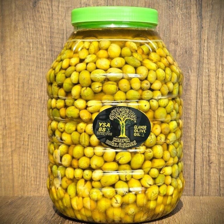 Halhali Kırma Yeşil Zeytin Net 5Kg