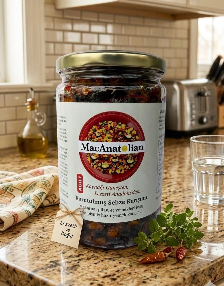 Patlıcanlı Kurutulmuş Sebze Harcı (Acılı) 400 Gr