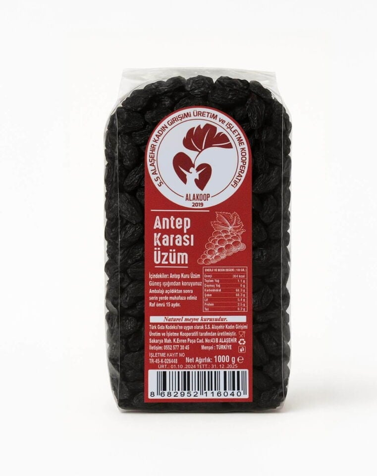 Siyah Kuru Üzüm 1 Kg