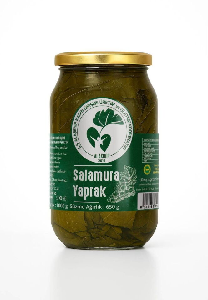 Salamura Asma Yaprağı (Cam Kavanoz) 1 Kg