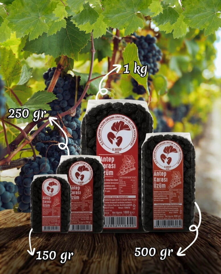 Siyah Kuru Üzüm 250Gr