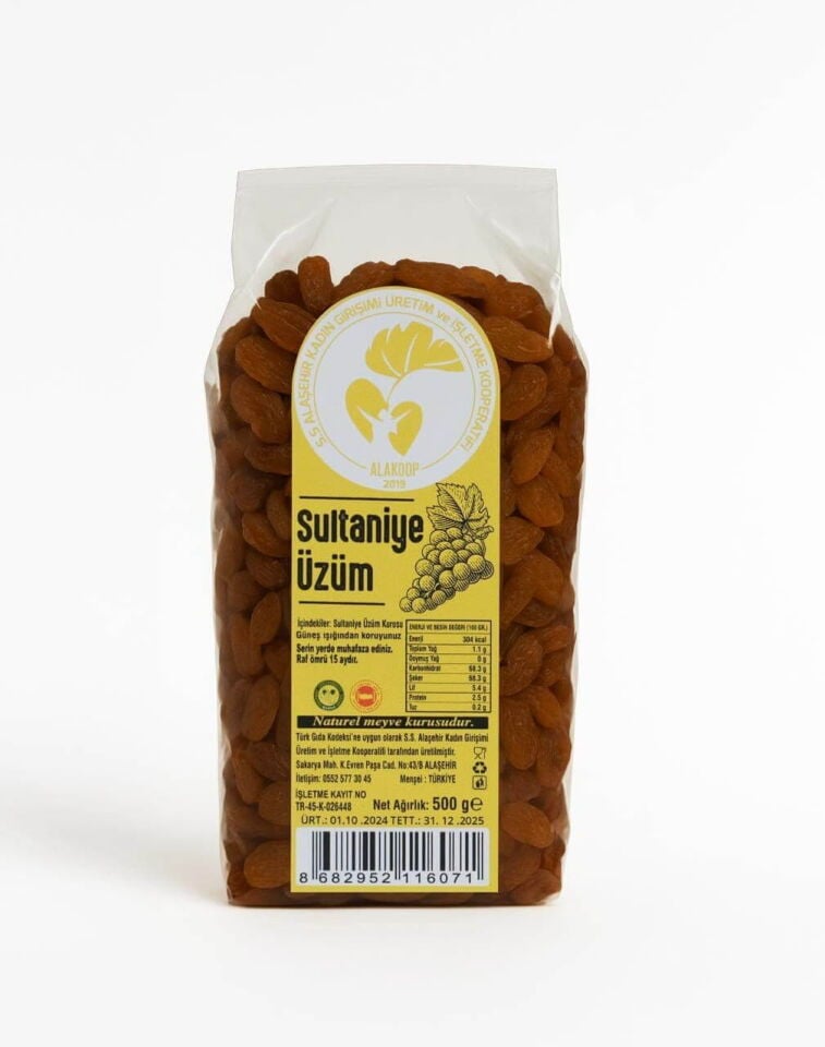 Sultaniye Kuru Üzüm 500Gr