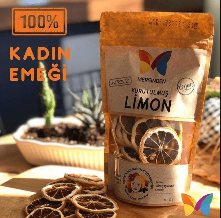Vegan Kurutulmuş Limon 50Gr