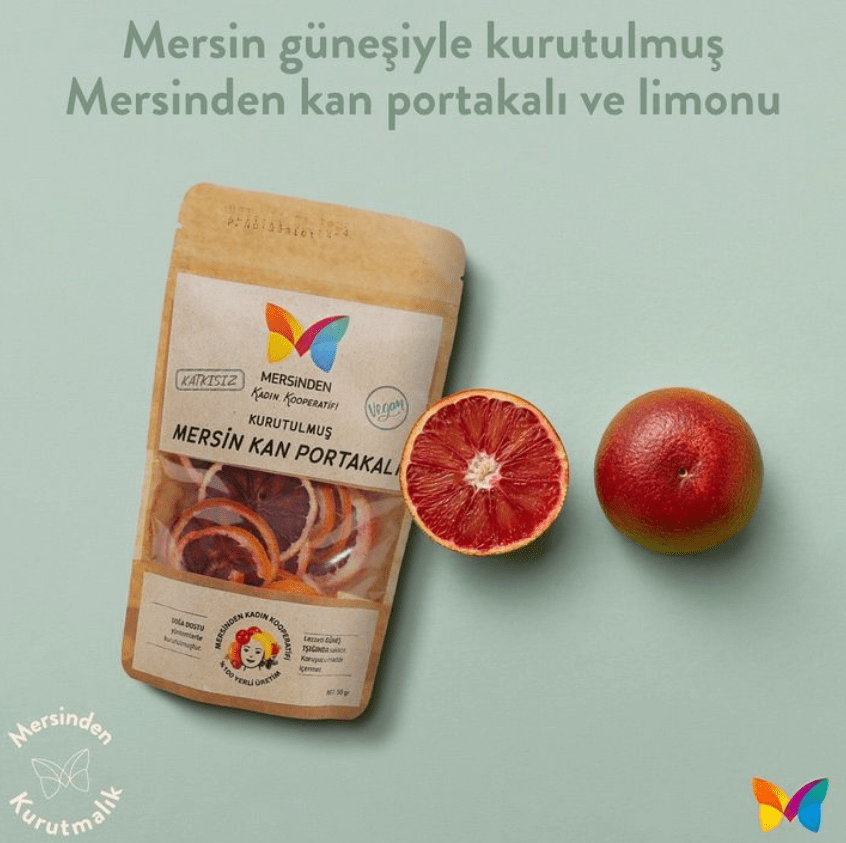 Vegan Kurutulmuş Kan Portakalı 50Gr