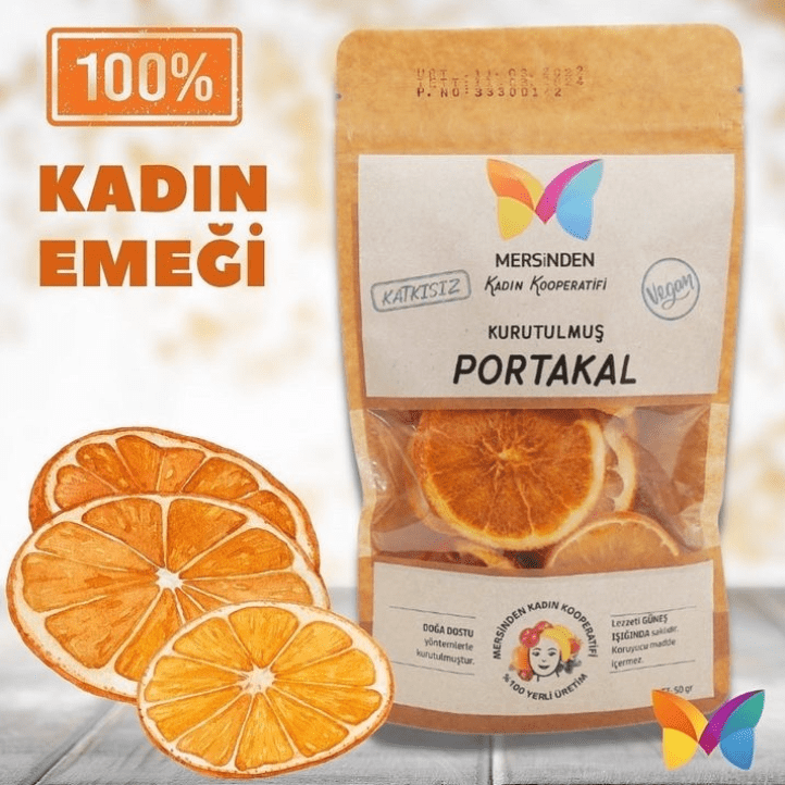 Vegan Kurutulmuş Portakal 50 Gr