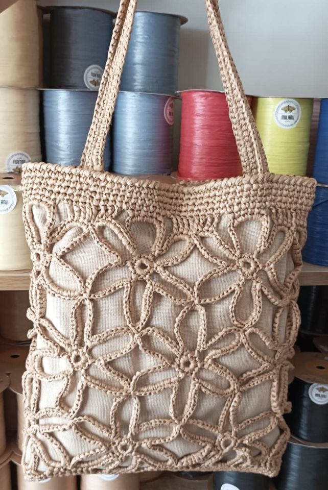 El Yapımı Şık Abiye Hasır Çanta 20