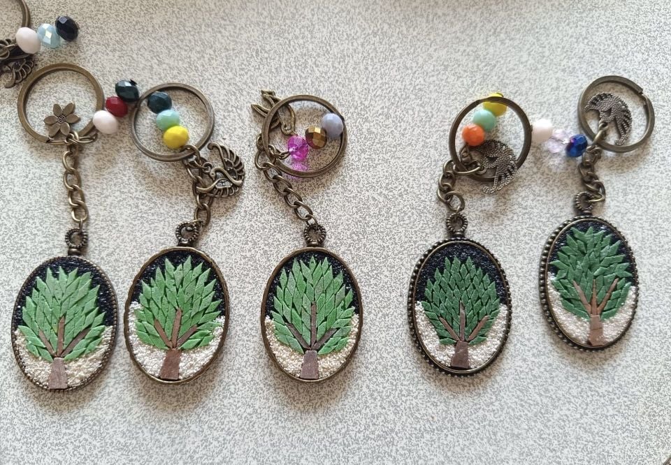 Hediye Mozaik Anahtarlıklar