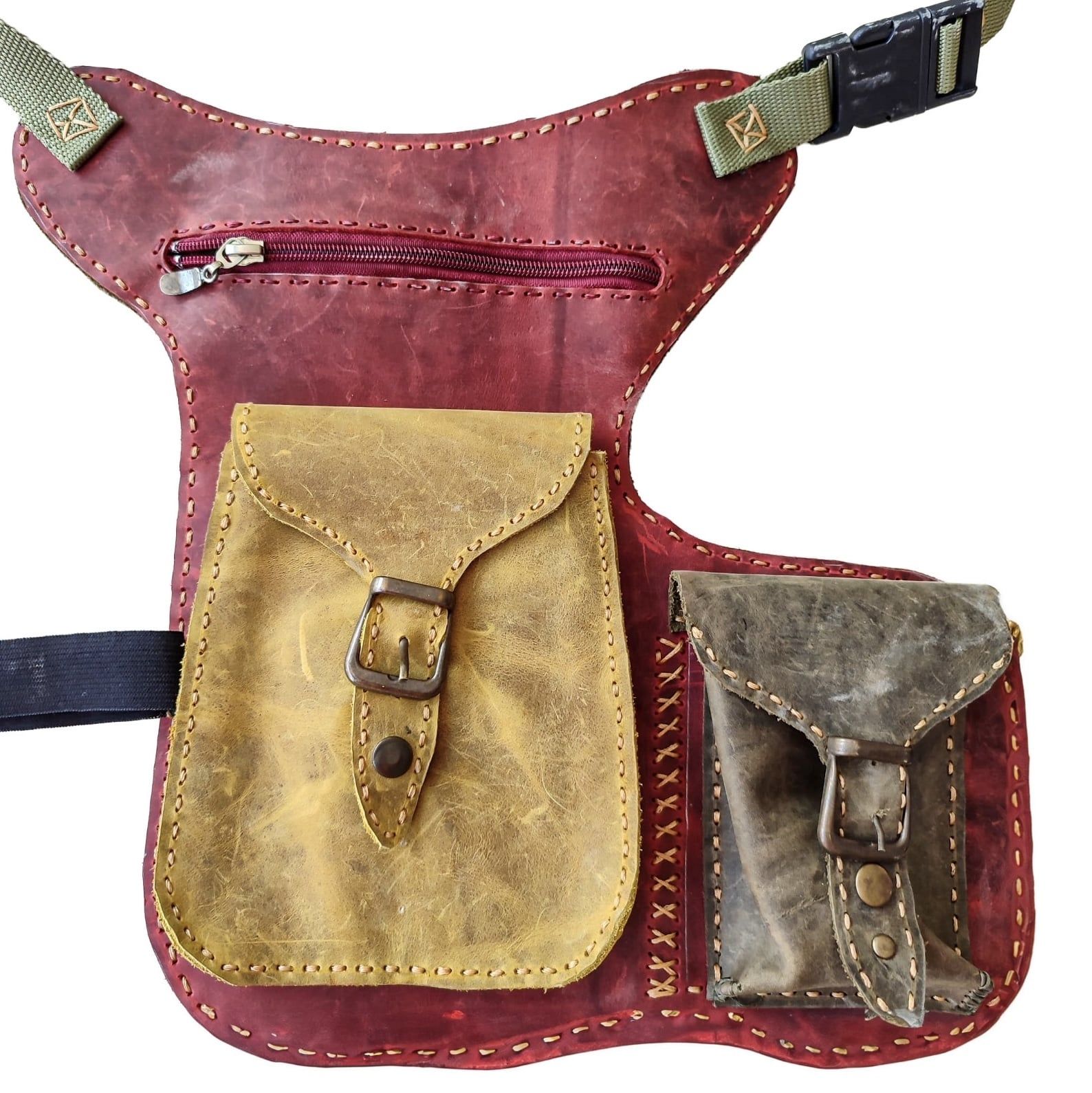 Vaketa Deri Bel Çantası