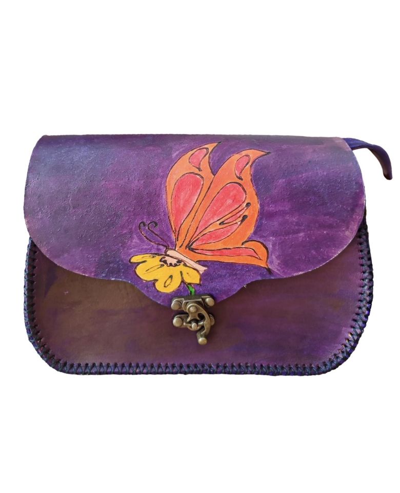 Kelebek Vaketa Deri Çanta