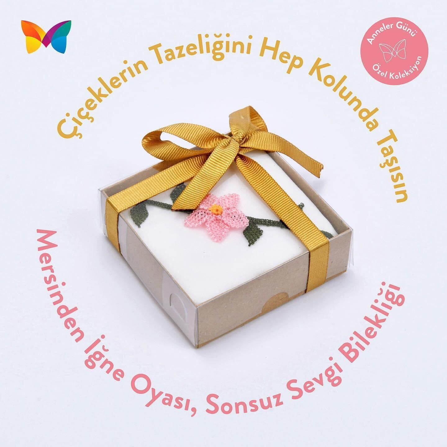 İğne Oyası Bileklik Tek Çiçek