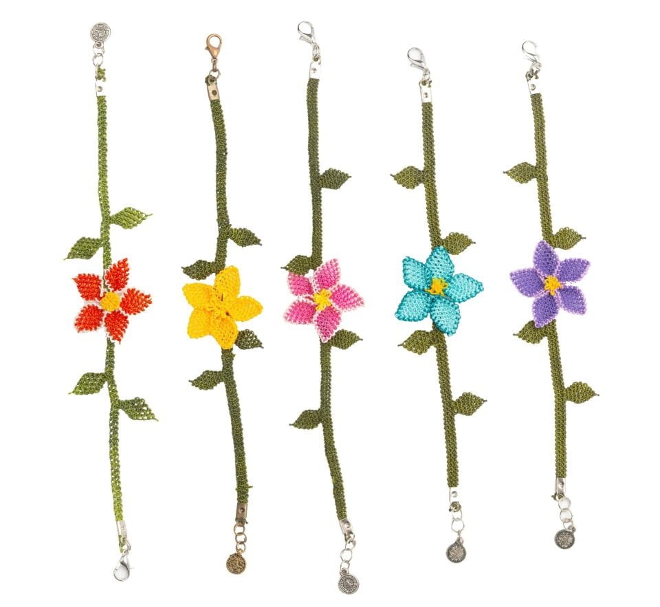 İğne Oyası Bileklik Tek Çiçek