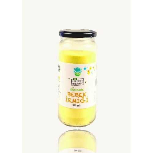 Organik Bebek İrmiği 330 Gr Cam