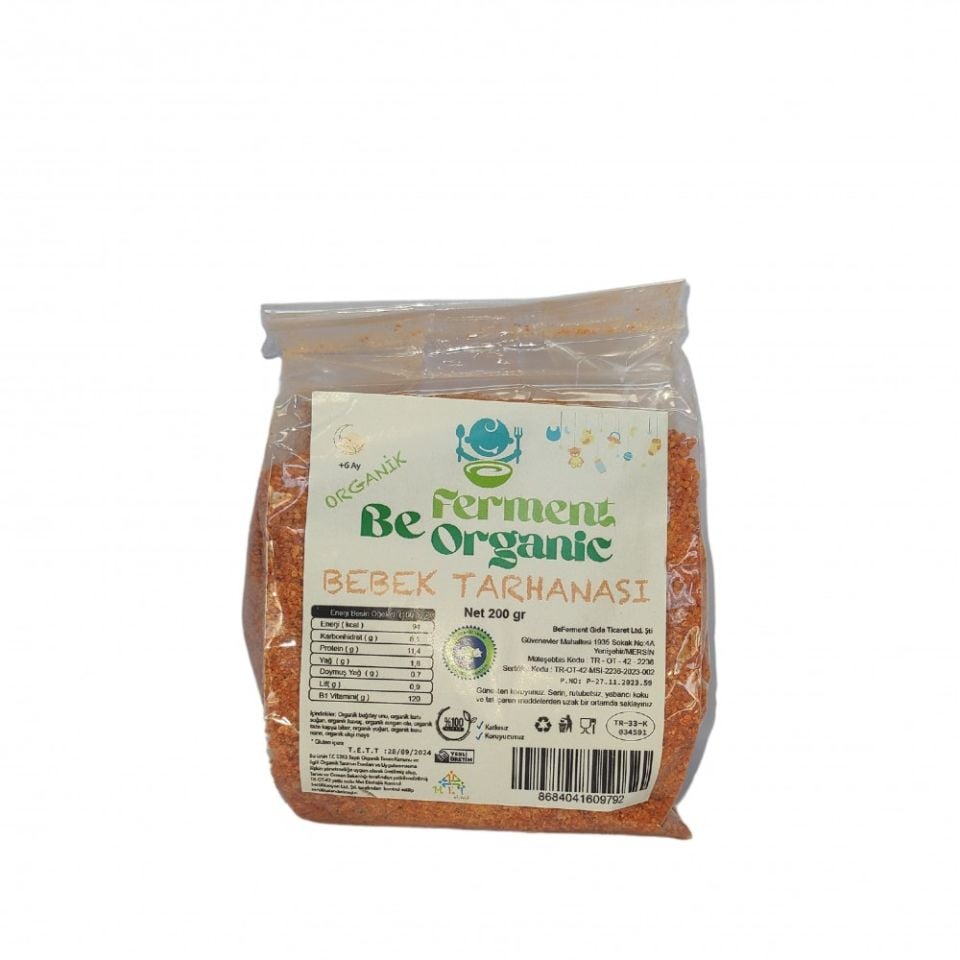 Organik Bebek Tarhanası 200 Gr Jelatin