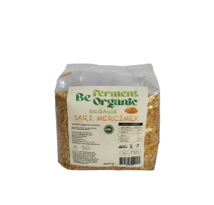 Organik Sarı Mercimek 800 Gr