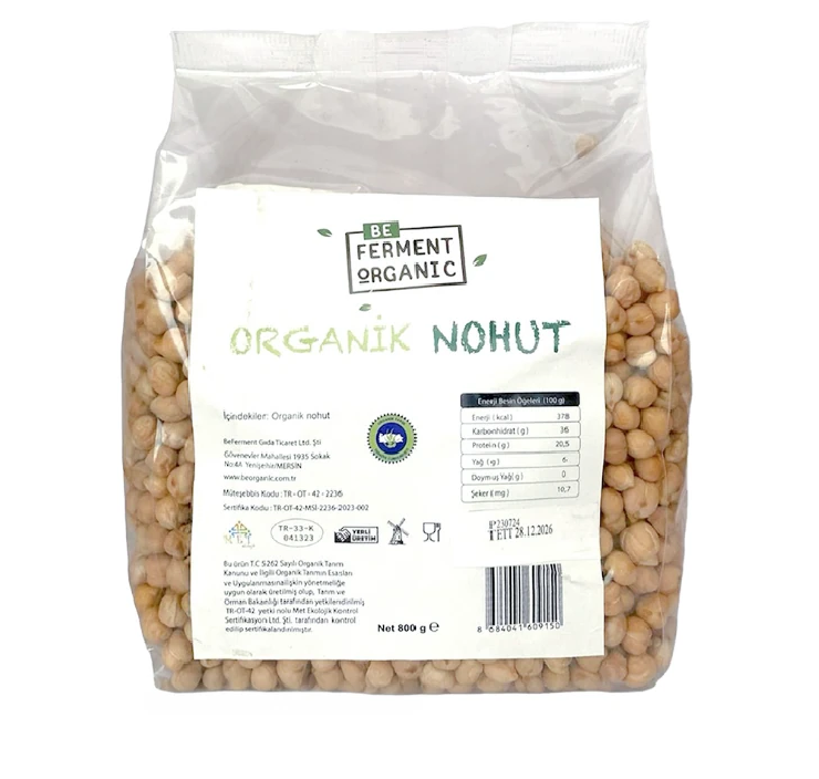 Organik Nohut 800 Gr