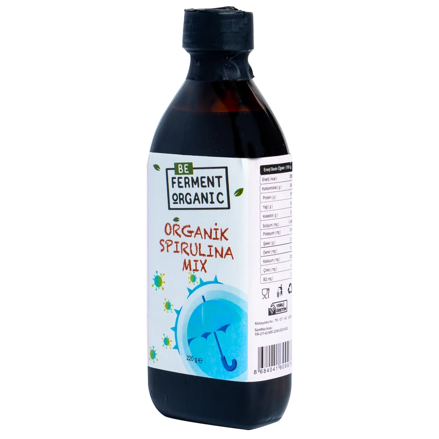 Organik Spirulina Mix 220 Gr Cam