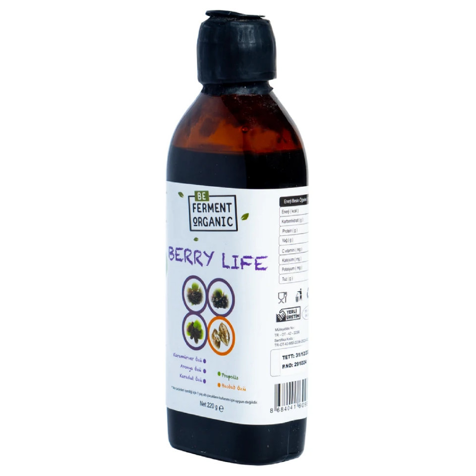Organik Berry Life Şurup 220 Gr Cam