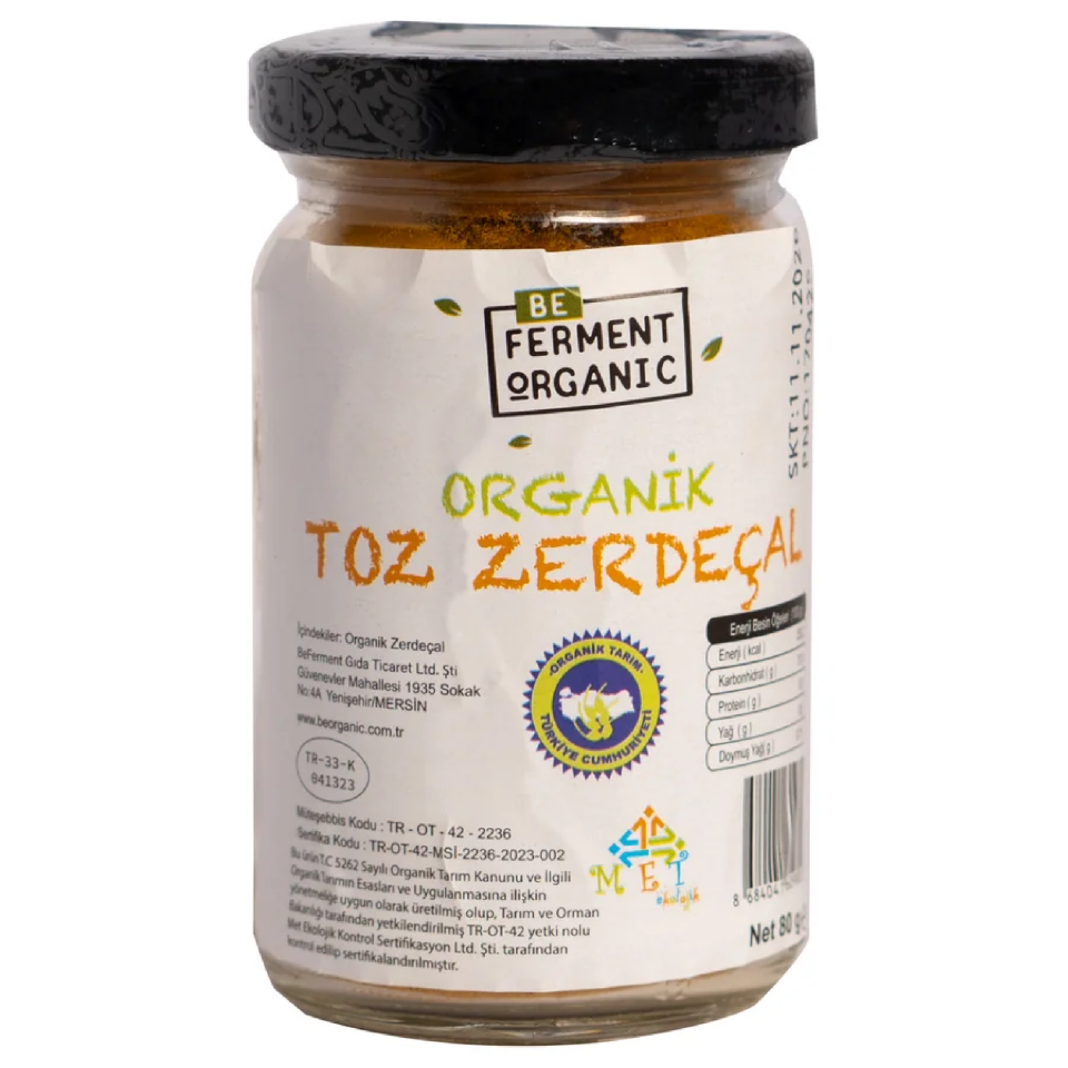 Organik Zerdeçal 80 Gr
