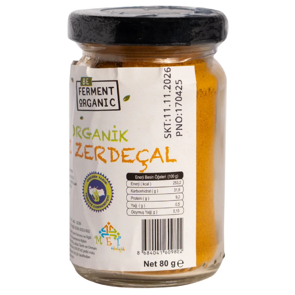 Organik Zerdeçal 80 Gr