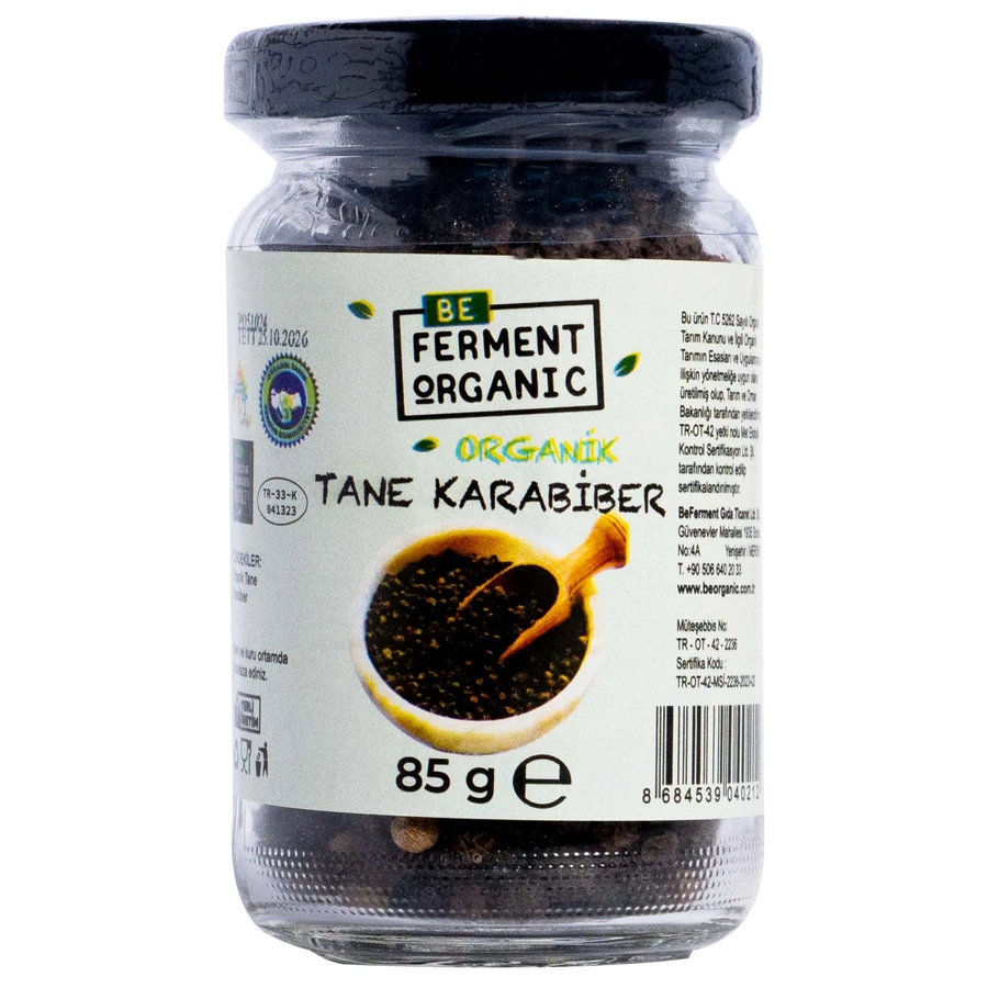 Organik Karabiber Tane 85 Gr