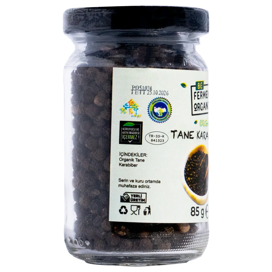 Organik Karabiber Tane 85 Gr