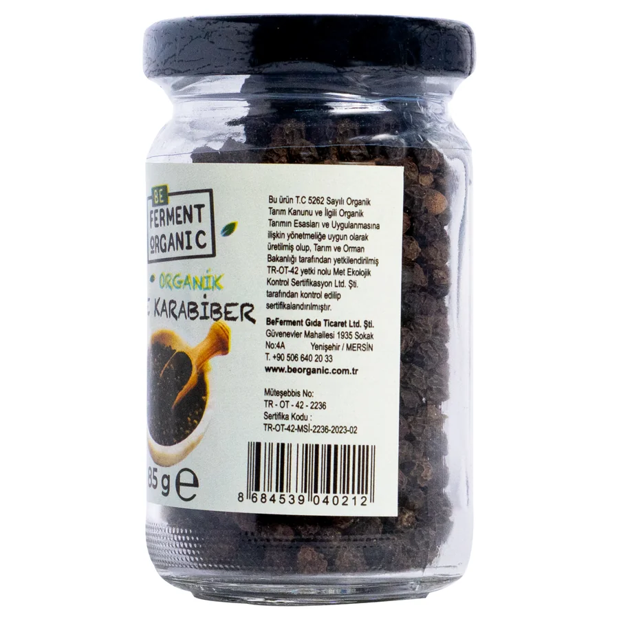 Organik Karabiber Tane 85 Gr