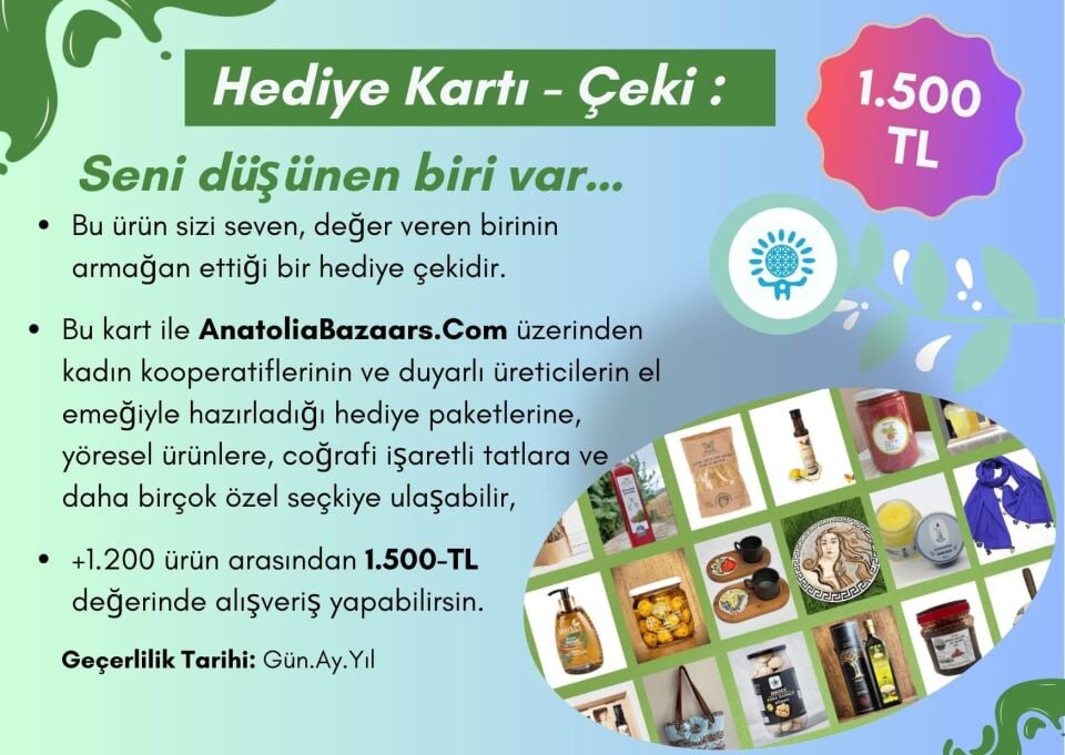 Hediye Çeki (Tutar Seçenekli)