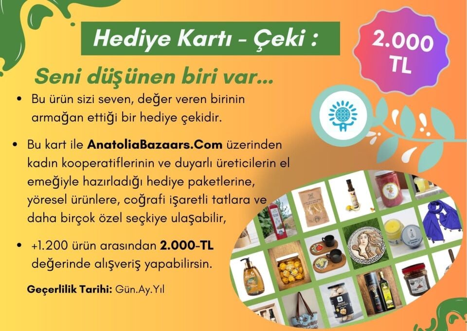 Hediye Çeki (Tutar Seçenekli)