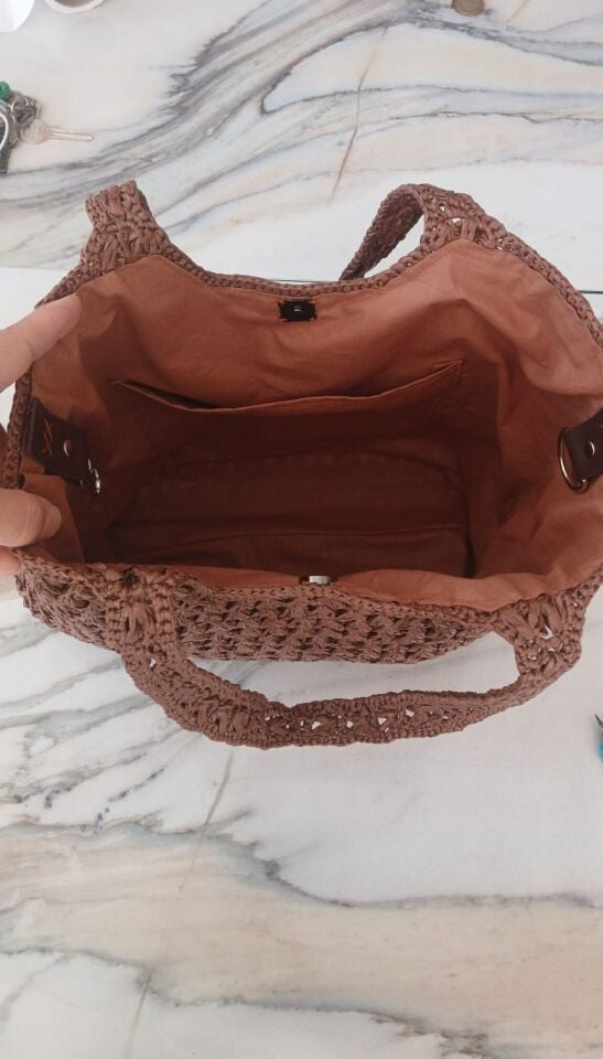 El Yapımı Şık Abiye Hasır Çanta 21