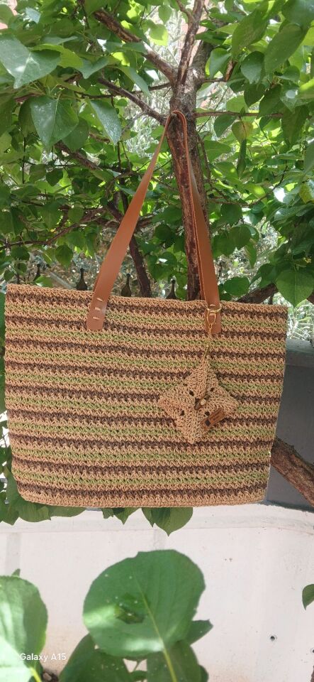 El Yapımı Şık Abiye Hasır Çanta 22