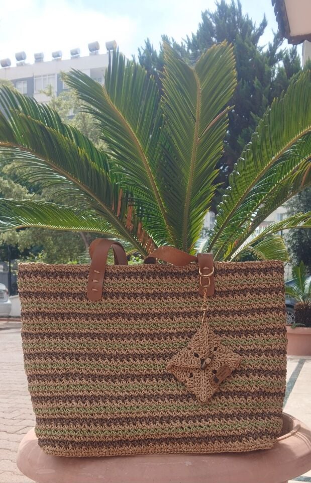 El Yapımı Şık Abiye Hasır Çanta 22