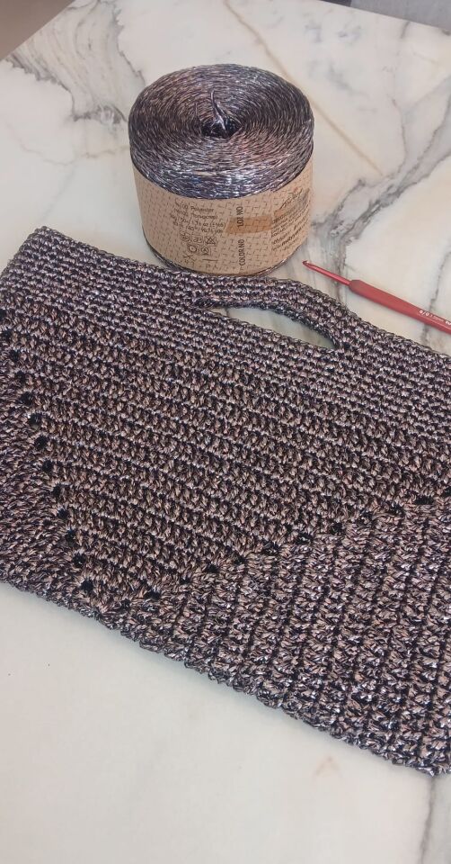 El Yapımı Şık Abiye Hasır Çanta 24